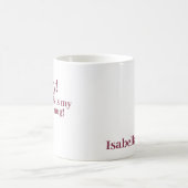 Funny Cat Personalisierte Mug Kaffeetasse (Mittel)