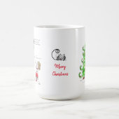 Funny Cat Pet Cartoon Jochwein Weihnachtsbaum spie Kaffeetasse (Mittel)