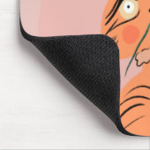 Funny Cat Pflanze Leaf Cartoon Mousepad (Ecke)