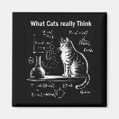 Funny Cat Physics Humor Design What Cats Really Th Magnet (Vorne)