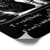 Funny Cat Physics Humor Design What Cats Really Th Poster (Ecke)