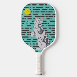 Funny Cat Pickleball Schläger