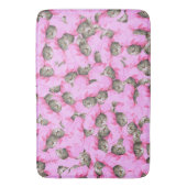 Funny Cat Pink Badematte (Vorderseite Vertikal)