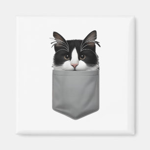 Funny Cat Pinking in Pocket Niedliche Katze Lover Magnet