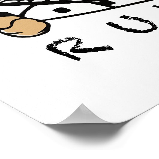 Funny Cat Pinking Sticker - Kitten Sie mich? Poster (Ecke)