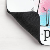 Funny Cat Play auf Words Expurrt Niedlichen Cartoo Mousepad (Ecke)