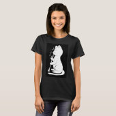 Funny Cat Playing Clarinet Cat Lover T-Shirt (Vorne ganz)