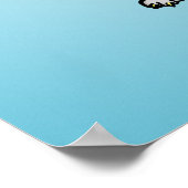 Funny Cat Playing ein Double Bass oder Cello Poster (Ecke)