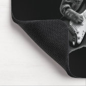 Funny Cat Playing Guitar Rock And Roll Men Women K Mousepad (Ecke)