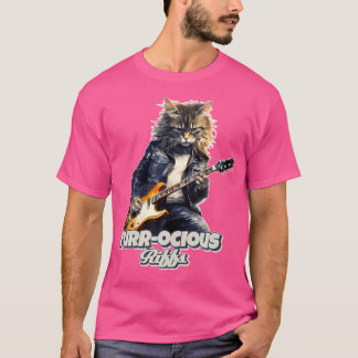 Funny Cat Playing Guitar T-Shirt