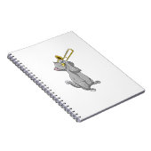 Funny Cat Playing Trombone Geschenk Coole Kitten M Notizblock (Rechte Seite)