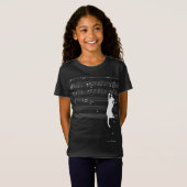 Funny Cat Playing With Music Note Cat Lover Gift T-Shirt (Vorne ganz)