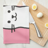 Funny Cat-Portrait Handtuch (Viertel Falte)