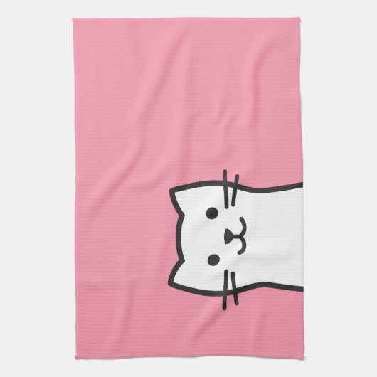 Funny Cat-Portrait Handtuch (Vertikal)