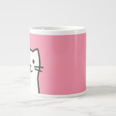Funny Cat-Portrait Jumbo-Tasse (Vorderseite)