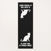 Funny Cat Pose personalisiertes Yogmatte Design Yogamatte (Vorderseite)