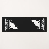 Funny Cat Pose personalisiertes Yogmatte Design Yogamatte (Vorderseite (Horizontal))