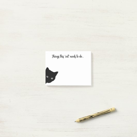 Funny Cat post notiert Post-it Klebezettel (Auf Schreibtisch)