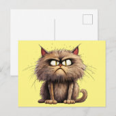 Funny Cat Postcard Postkarte (Vorne/Hinten)