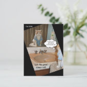 Funny Cat Postcard zum Versenden von Teacher Frien Postkarte (Stehend Vorderseite)