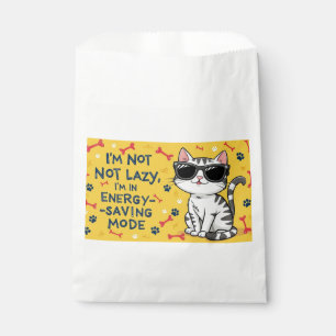 Funny Cat Poster, Cartoon Katze mit Sonnenbrille Geschenktütchen