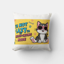 Funny Cat Poster Cartoon Katze mit Sonnenbrille Kissen