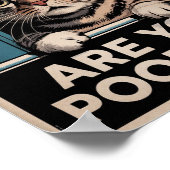 Funny Cat Poster | Kacke du? | Cat Art (Ecke)