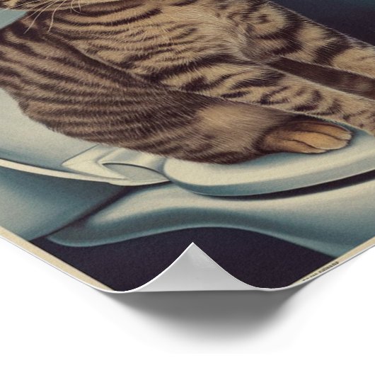 Funny Cat Poster | Kacke du? | Cat Art (Ecke)