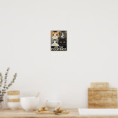 Funny Cat Poster | Kacke du? | Cat Art (Küche)