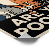 Funny Cat Poster | Kacke du? | Cat Art (Ecke)