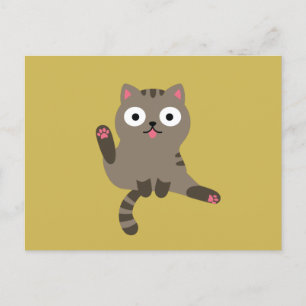 Funny Cat Postkarte