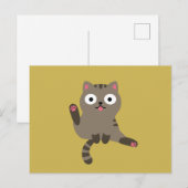 Funny Cat Postkarte (Vorne/Hinten)