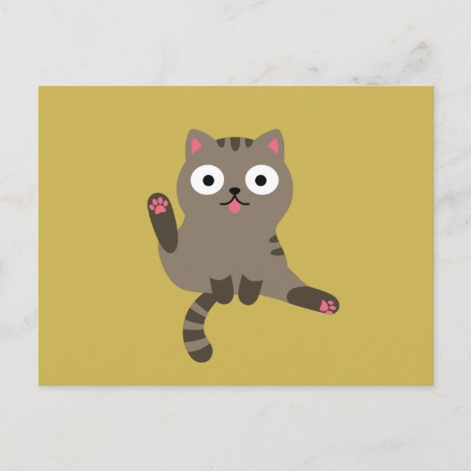 Funny Cat Postkarte (Vorderseite)
