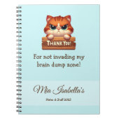 Funny Cat - Privatsphäre-Notebook individuell anpa Notizblock (Vorderseite)