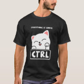 Funny Cat Programmer Developer Coder Computer Scie T-Shirt (Vorderseite)
