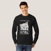 Funny Cat Programmer Developer Coder Computer Scie T-Shirt (Vorne ganz)
