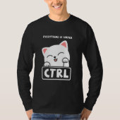 Funny Cat Programmer Developer Coder Computer Scie T-Shirt (Vorderseite)