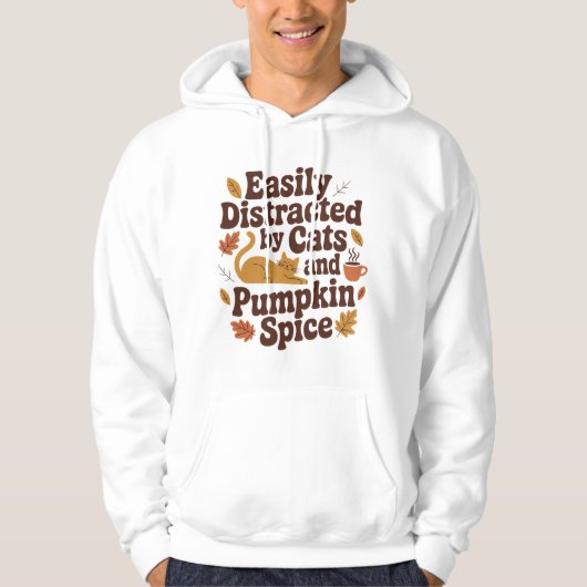 Funny Cat - Pumpkin Gewürz Lover Fall Hoodie (Vorderseite)