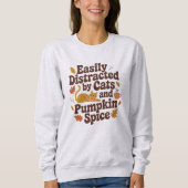Funny Cat - Pumpkin Gewürz Lover Fall Sweatshirt (Vorderseite)