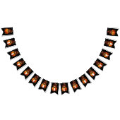 FUNNY CAT PUMPKIN HAPPY HALLOWEEN WIMPELKETTE (Alle)