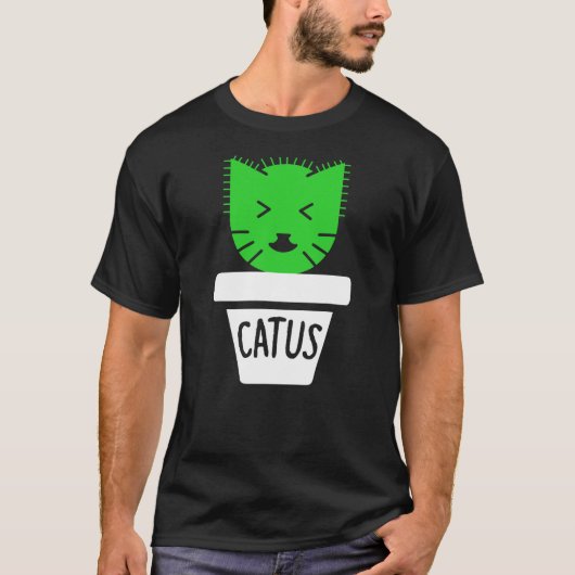 Funny Cat Pun - Catus T-Shirt (Vorderseite)