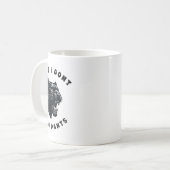 Funny Cat Pun Hope ich Puma nicht Pants Kaffeetasse (Vorderseite Links)