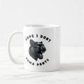Funny Cat Pun Hope ich Puma nicht Pants Kaffeetasse (Links)