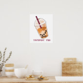 Funny Cat Pun Illustration Poster (Küche)