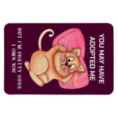 Funny Cat Pun Magnet - Kitchen Fridge Meme Gift (Horizontal)