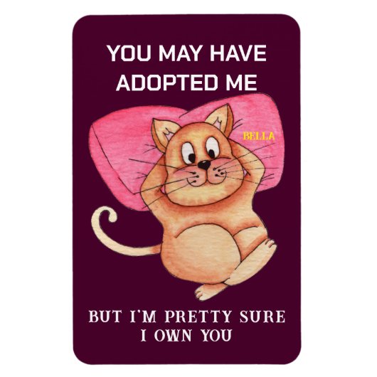 Funny Cat Pun Magnet - Kitchen Fridge Meme Gift (Vertikal)