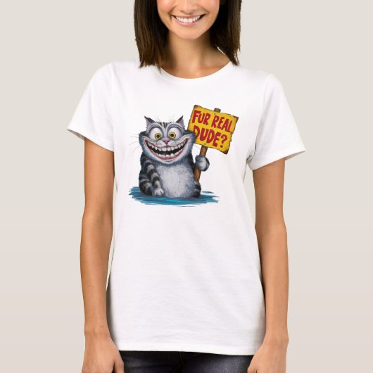 Funny Cat Pun T-Shirt (Vorderseite)