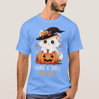 Funny Cat Pun Witch Zauber Grafik Männer Kinder Fr T-Shirt