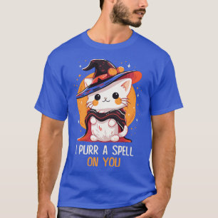 Funny Cat Pun Witch Zauber Grafik Männer Kinder Fr T-Shirt