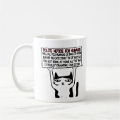 Funny Cat Quarantine Geschenk. Lockdown Novelty Kaffeetasse (Links)